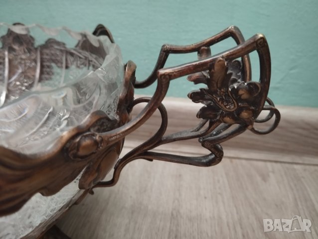 феуктиера,купа арт нуво, снимка 2 - Антикварни и старинни предмети - 44312248