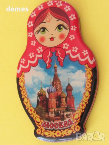 Автентичен стерео магнит-матрьошка от Русия-серия