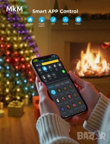 Govee Christmas Tree Lights, снимка 7 - Лед осветление - 52368664