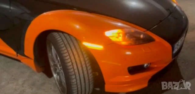 RX8 РХ8 нови предни мигачи ЛЕД ляв и десен тонирани / опушени  за мазда mazda , снимка 4 - Части - 50710098