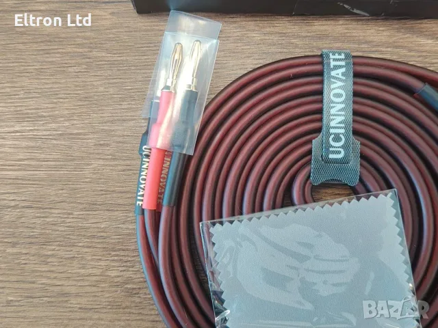 2 X 2m HiFi OFC Audio Speaker Cables Gold-Plated Banana Plugs 2x4mm
