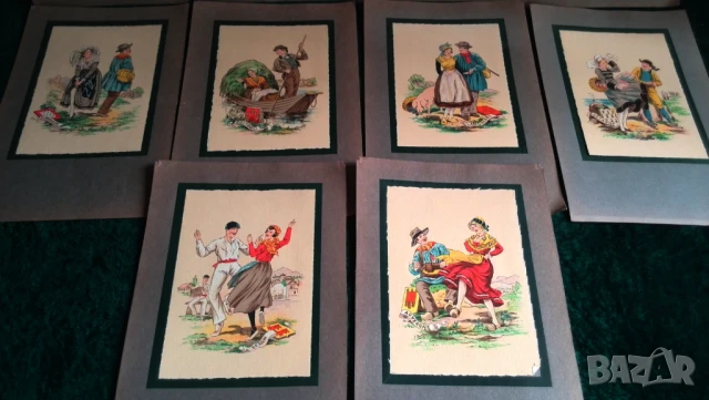 Рекламни изображения на фармацевтична компания LA TOURAINE от 1930 г., FLUDIOSE, върху хартиена подл, снимка 6 - Антикварни и старинни предмети - 51263589