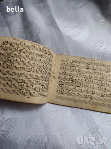 Автентична ръкописна нотна тетрадка от епохата на Царство България., снимка 7 - Антикварни и старинни предмети - 54189751