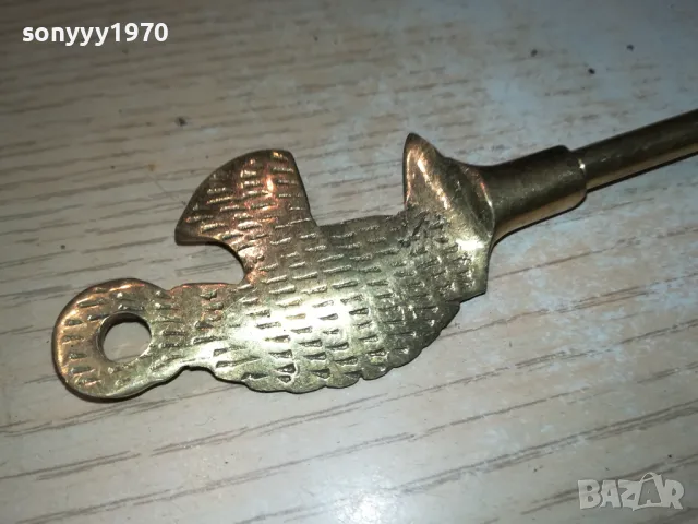 ANTIQUE-ВНОС BELGIUM-ОБУВАЛКА 35СМ МЕД  МЕСИНГ 0502251105, снимка 9 - Антикварни и старинни предмети - 48974476