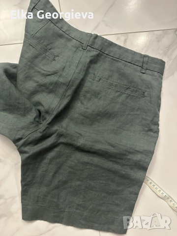 Ленени мъжки къси панталони Zara размерът е 31, снимка 2 - Къси панталони - 55753978