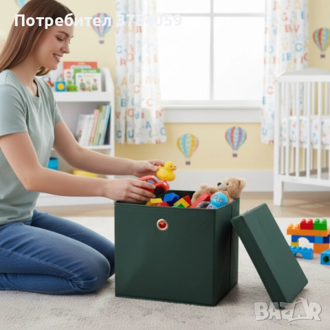 Сгъваема кутия за съхранение, снимка 4 - Органайзери - 52348751