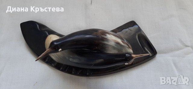 Статуетка от кост (рог), снимка 4 - Антикварни и старинни предмети - 40221358