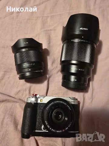 ПОВРЕДЕН Fujifilm X-M5 и обективи ЗА ЧАСТИ