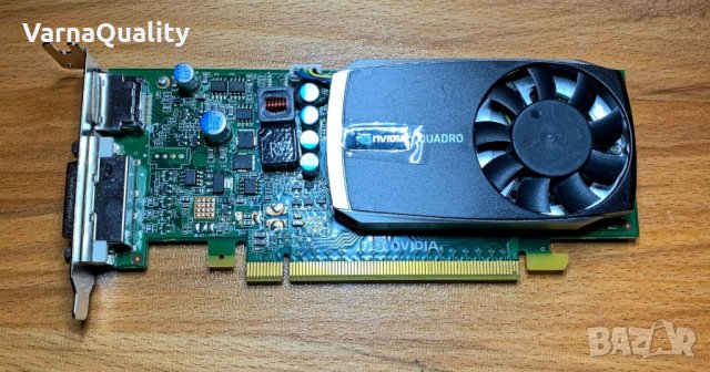 Видеокарта NVIDIA Quadro 600 PCI Express, DP, DVI, 1GB GDDR3 Low Profile, снимка 1 - Видеокарти - 44258727