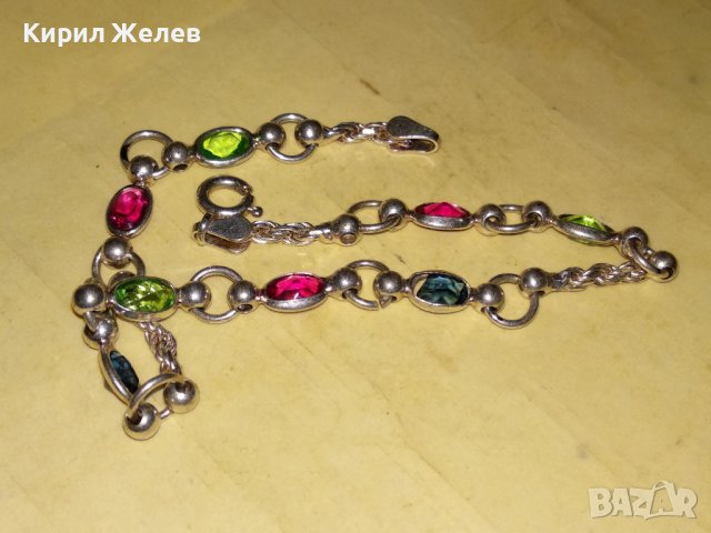 СКЪПОЦЕННА ПОСРЕБРЕНА ФИНА ФЕШЪН ГРИВНА от БЛАГОРОДНА СТОМАНА с ПЕЧАТ 925 и ФАСЕТИРАНИ КАМЪНИ 36151, снимка 14 - Гривни - 39521558