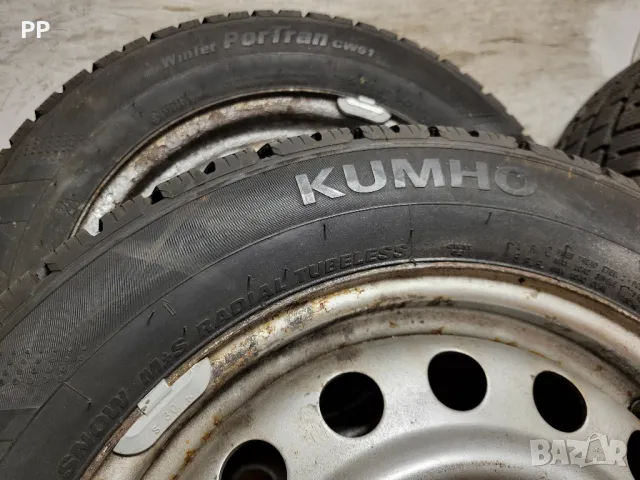 195/60/16C Kumho 9 mm с джанти 16" 5х112 зимни гуми Vw Ford Seat , снимка 12 - Гуми и джанти - 48355162
