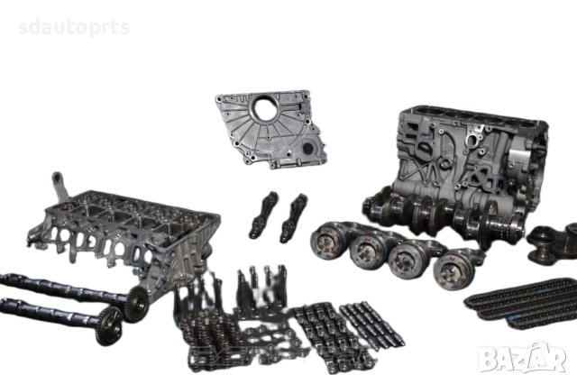 B47D20B 500км BMW Двигател к-т Цилиндрова глава Вал клапани 320d 520d