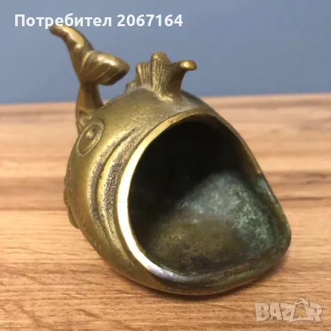 Бронзова риба, снимка 3 - Антикварни и старинни предмети - 48550335