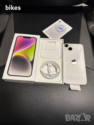 iPhone 14 white 128gb БЕЗУПРЕЧЕН, снимка 2 - Apple iPhone - 52748777