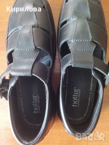 Чисто нови мъжки английски сандали от естествена кожа  "HOTTER". Цена 75лв., снимка 4 - Мъжки сандали - 40698925