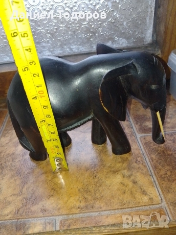 Масивна Дървена Фигура , Слон от Абанос., снимка 13 - Колекции - 52835033