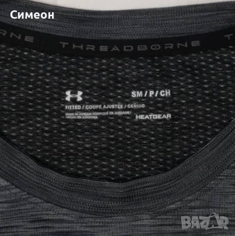 Under Armour UA Threadborne оригинална тениска S спорт фитнес фланелка, снимка 3 - Спортни дрехи, екипи - 37050336