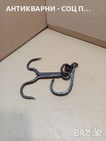 Соц Стар Ръчно Кован Ченгел За Дране На Животни 0.480кг. НОМЕР 779., снимка 8 - Антикварни и старинни предмети - 53878940