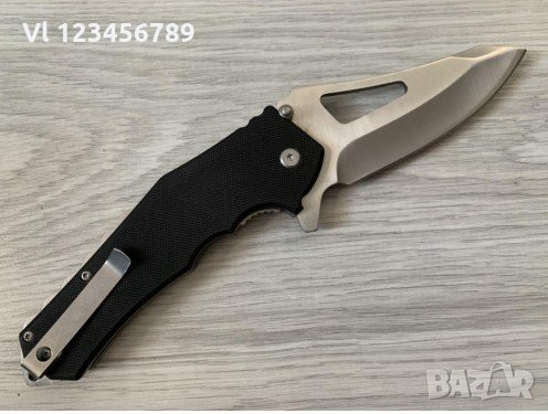 Масивен сгъваем джобен нож Knives с клипс и калъф, снимка 5 - Ножове - 31455031