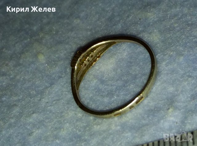СТАРИНЕН СКЪПОЦЕНЕН с ЦИРКОНИ СРЕБЪРЕН ПРЪСТЕН с ТРИ ПЕЧАТА на МАЙСТОРА и за ПРОБАТА СРЕБРО 40065, снимка 11 - Антикварни и старинни предмети - 42474205