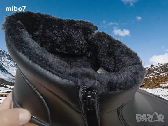 Мъжки зимни боти с два ципа и дебел топъл хастар., снимка 6 - Мъжки боти - 48057012
