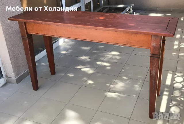 Конзолна маса от масив с чекмедже, снимка 11 - Маси - 56001882