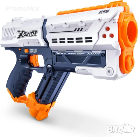 Комплект от 2 броя бластер X-Shot Chaos Meteor Blaster 36365-2022 Детско оръжие с 24 броя топчета, снимка 6 - Други - 50782339