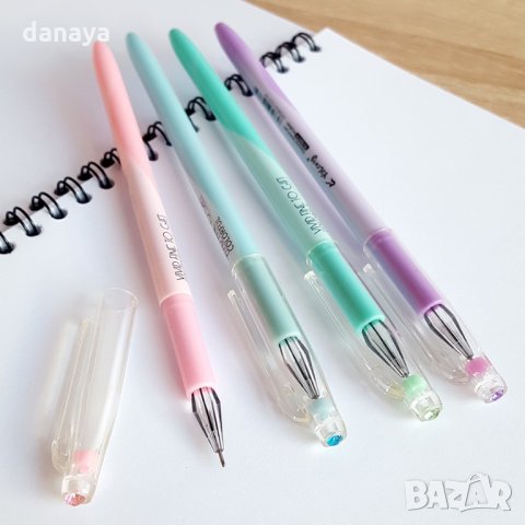 1643 Химикал тънкописец с диамант в капачката, черно мастило