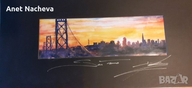 Картина-Мостът в Сан Франциско, снимка 3 - Картини - 33752835