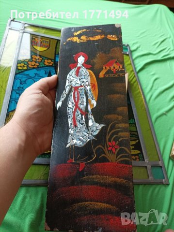 Дървено рисувано пано, снимка 1