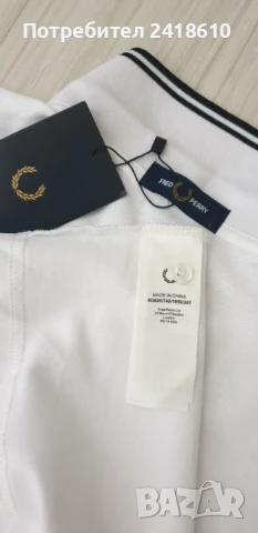 Fred Perry Pique Cotton Mens Size 50 / L НОВО! ОРИГИНАЛ! Мъжка Тениска!, снимка 13 - Тениски - 50822615