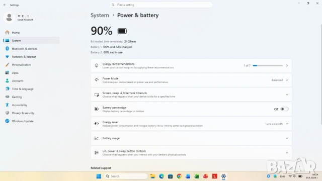 Lenovo ThinkPad T450s 14 inch | Intel Core i7 5600U 2x3.20 Ghz| 8GB RAM | 250GB SSD | Windows 11, снимка 9 - Лаптопи за работа - 53915487