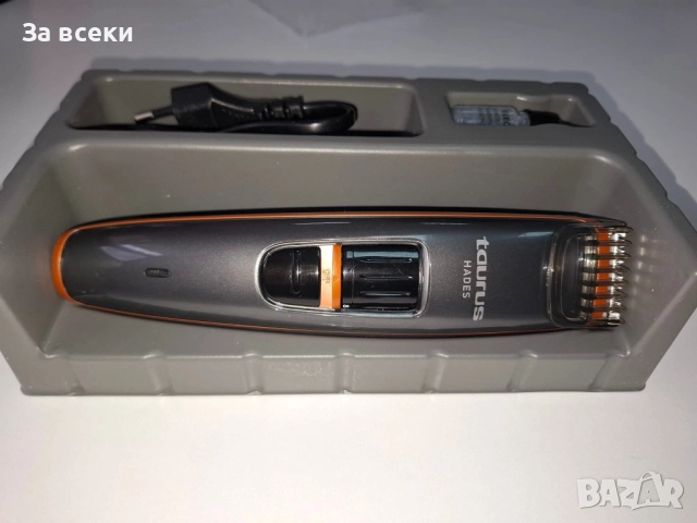 Тример за лице Taurus Hades, otel Инокс, Автономия 50 мин, Работа жично/безжично, Ni-Mh, Индикатор з, снимка 2 - Машинки за подстригване - 51887144