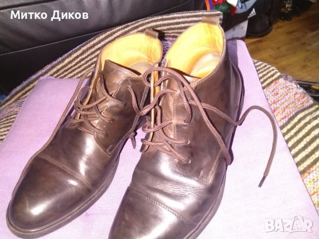 Ginno Rossi маркови обувки боти естествена кожа №41 стелка 26см, снимка 2 - Мъжки боти - 39435719