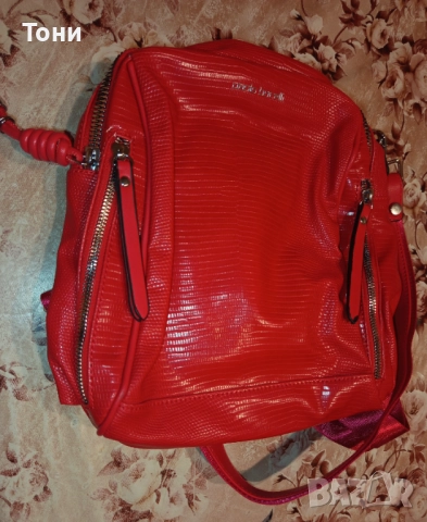 PAOLO BOCELLI Оригинал Нова Кожена Дамска Раница , снимка 2 - Чанти - 52418686