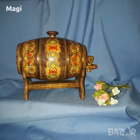 Пирографирано буренце, снимка 2 - Антикварни и старинни предмети - 52873112