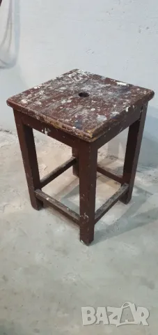 Столче -табуретка, старо, антика, снимка 5 - Антикварни и старинни предмети - 49109893