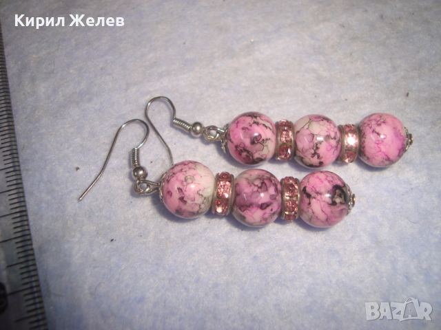 МНОГО КРАСИВИ ХЕНД-МЕЙД ФЕШЪН АРТ ОБЕЦИ с КРИСТАЛЧЕТА 16563, снимка 2 - Обеци - 36507570