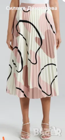 Плисирана миди midi пола , снимка 2 - Поли - 47812979
