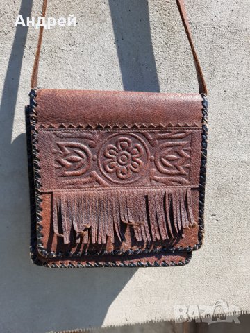 Стара дамска кожена чанта #9, снимка 2 - Антикварни и старинни предмети - 36812832