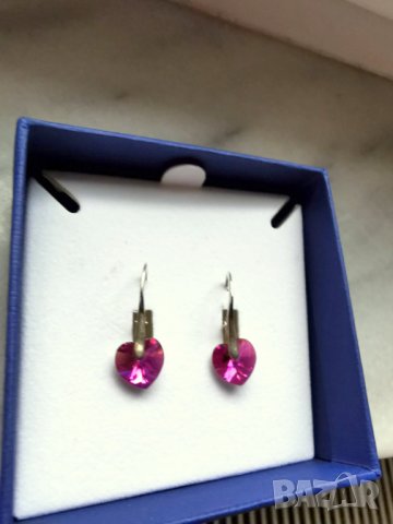  Оригинално  Сваровски в кутия обеци Swarovski, снимка 2 - Обеци - 35453755