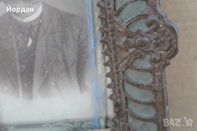 Стара снимка с метална рамка, снимка 8 - Други ценни предмети - 47367266