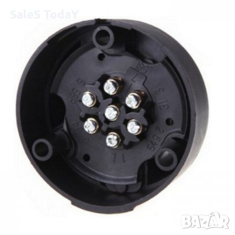 Букса за ремарке пластмасова 7 пина 12V женска, снимка 2 - Ремаркета - 32122226