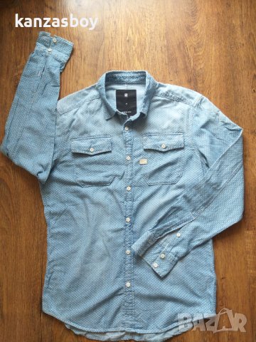 g-star landoh shirt - страхотна мъжко риза КАТО НОВА, снимка 8 - Ризи - 40727012