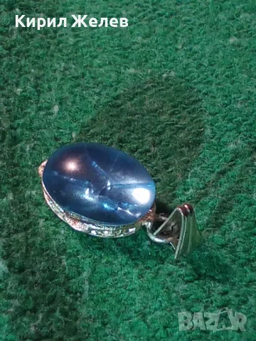 КРАСИВ МЕДАЛЬОН със СИНО КРИСТАЛЧЕ 14456, снимка 9 - Колиета, медальони, синджири - 29825517