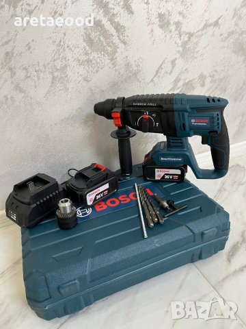 Перфоратор на батерии Bosch, снимка 2 - Бормашини - 44418848