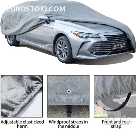 Универсално покривало за кола Leader Basic Guard Sedan, до 508 см, за седан , снимка 2 - Аксесоари и консумативи - 56145241