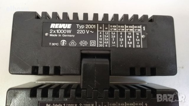 Фото лампа Revue 2x1000W tup 2001, снимка 5 - Светкавици, студийно осветление - 34226586
