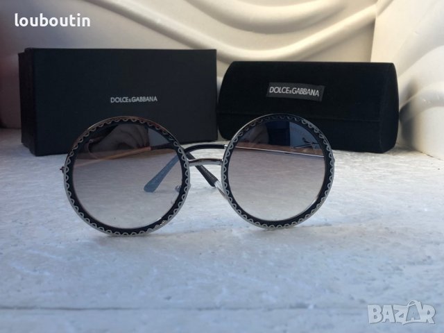 Dolce & Gabbana DG Дамски слънчеви очила кръгли овални, снимка 3 - Слънчеви и диоптрични очила - 38832189