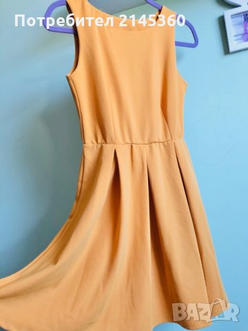 Рокля в цвят горчица S/M